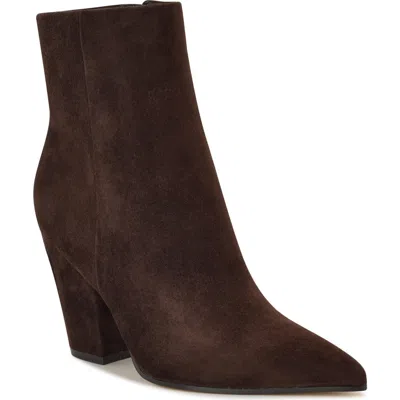 Nine West Ariza Bootie In Brown