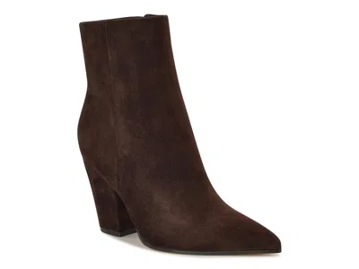Nine West Ariza Bootie In Brown