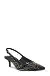 Nine West Ashlea Slingback Pointed Toe Pump In Black