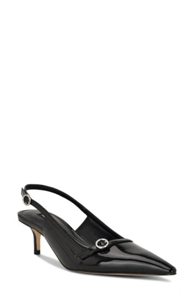 Nine West Ashlea Slingback Pointed Toe Pump In Black
