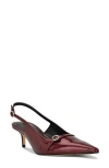 Nine West Ashlea Slingback Pointed Toe Pump In Brown