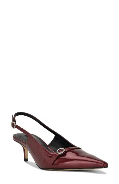 Nine West Ashlea Slingback Pointed Toe Pump In Brown