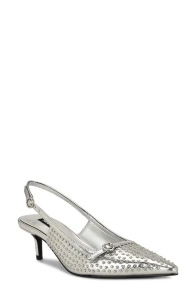 NINE WEST NINE WEST ASHLEA SLINGBACK POINTED TOE PUMP
