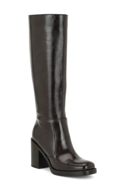 Nine West Balinda Faux Leather Knee High Boot In Brown