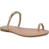 Nine West Balon Slide Sandal In Light Natural