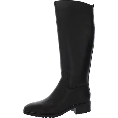 Nine West Barile Womens Solid Faux Leather Knee-high Boots In Brown