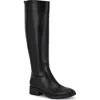 Nine West Womens Zipper Manmade Knee-high Boots In Black
