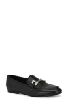 Nine West Base Embellished Bit Loafer In Black Leather