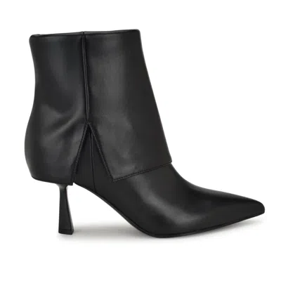 Nine West Bazie Wnbazie3-001 Bootie Womensblack Kitten Heel Boots Zogg3096 In Black