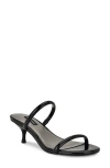Nine West Women's Berri Double Strap Kitten Heel Sandals In Black
