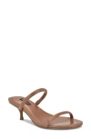 Nine West Women's Berri Double Strap Kitten Heel Sandals In Medium Natural