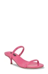 Nine West Women's Berri Double Strap Kitten Heel Sandals In Medium Pink