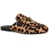 Nine West Bhalyap Womens Animal Print Leather Mules In Multi