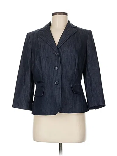 Pre-owned Nine West Blazer Jacket In Blue