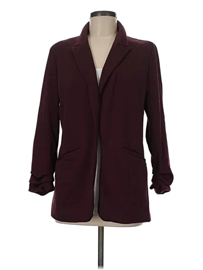 Pre-owned Nine West Blazer Jacket In Burgundy
