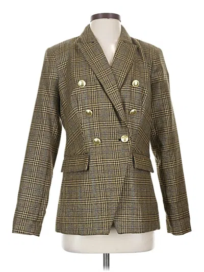 Pre-owned Nine West Blazer Jacket In Gold