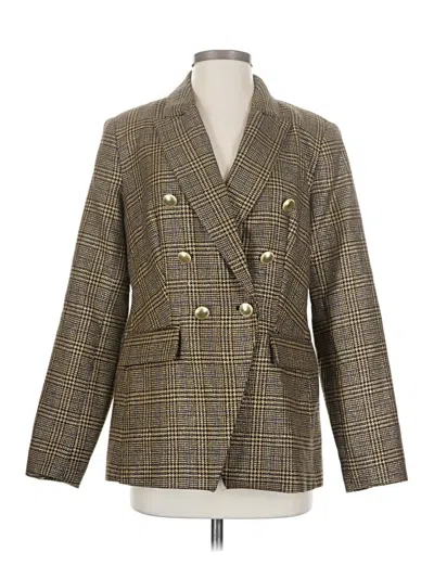 Pre-owned Nine West Blazer Jacket In Gold