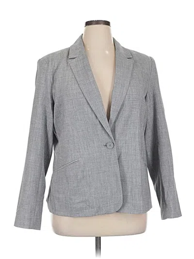 Pre-owned Nine West Blazer Jacket In Gray