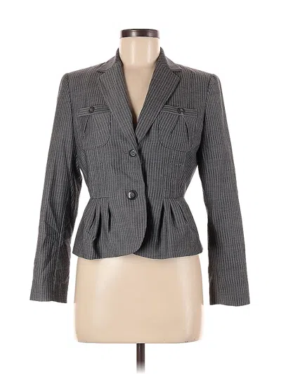 Pre-owned Nine West Blazer Jacket In Gray