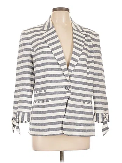 Pre-owned Nine West Blazer Jacket In Gray