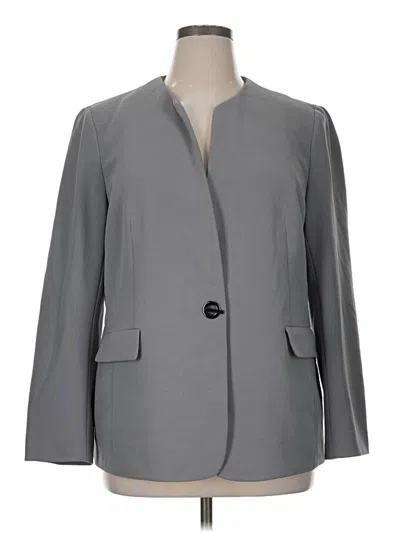 Pre-owned Nine West Blazer Jacket In Gray