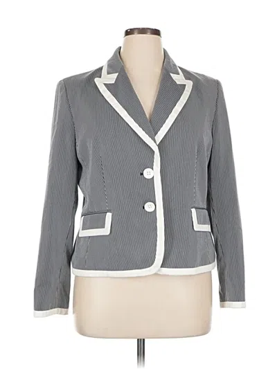 Pre-owned Nine West Blazer Jacket In Gray