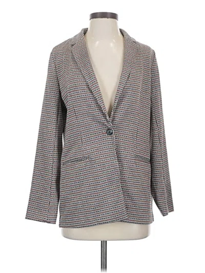 Pre-owned Nine West Blazer Jacket In Gray