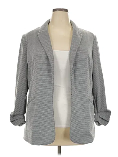 Pre-owned Nine West Blazer Jacket In Gray