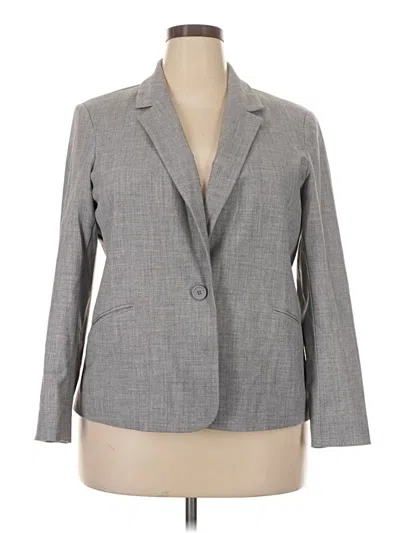 Pre-owned Nine West Blazer Jacket In Gray
