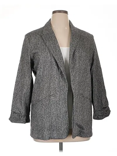 Pre-owned Nine West Blazer Jacket In Gray