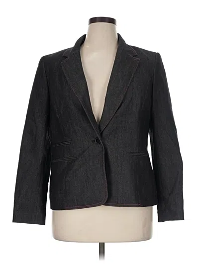 Pre-owned Nine West Blazer Jacket In Gray