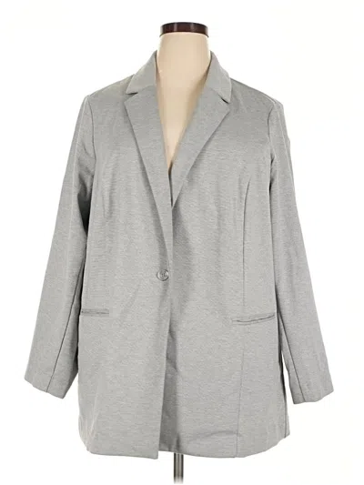 Pre-owned Nine West Blazer Jacket In Gray