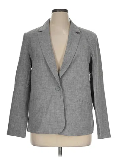 Pre-owned Nine West Blazer Jacket In Gray