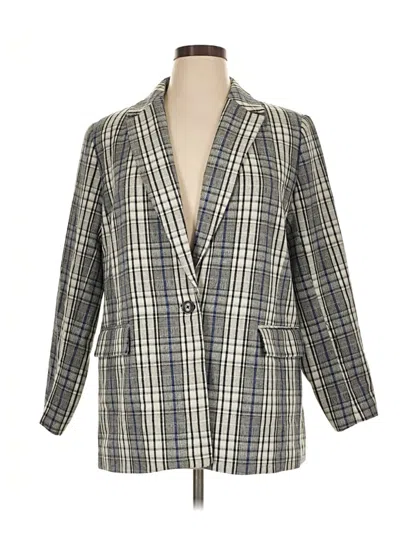Pre-owned Nine West Blazer Jacket In Gray