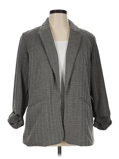Pre-owned Nine West Blazer Jacket In Gray