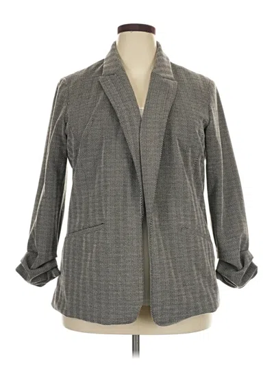 Pre-owned Nine West Blazer Jacket In Gray