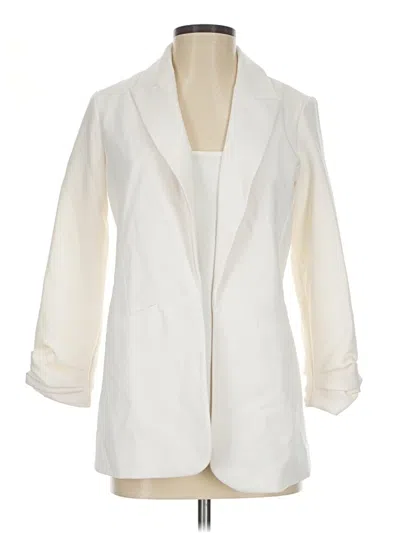Pre-owned Nine West Blazer Jacket In Ivory