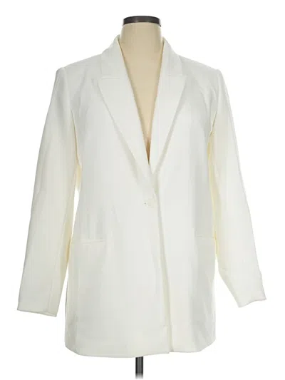 Pre-owned Nine West Blazer Jacket In Ivory