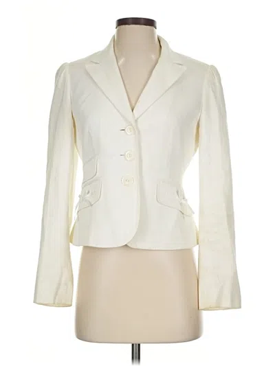 Pre-owned Nine West Blazer Jacket In Ivory