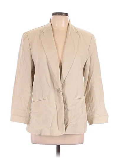 Pre-owned Nine West Blazer Jacket In Tan