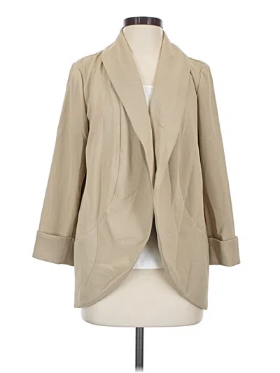 Pre-owned Nine West Blazer Jacket In Tan