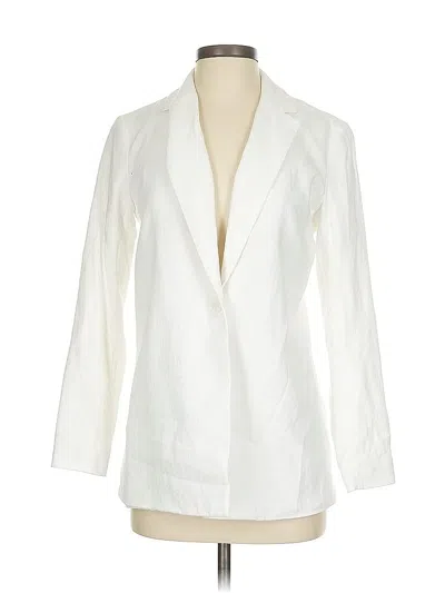 Pre-owned Nine West Blazer Jacket In White