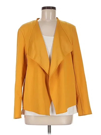 Pre-owned Nine West Blazer Jacket In Yellow