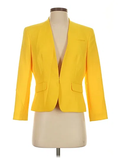 Pre-owned Nine West Blazer Jacket In Yellow