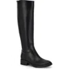 Nine West Barile 3 Womens Faux Leather Knee-high Boots In Black