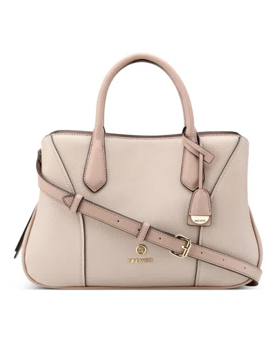Nine West Bloomfield Triple Compartment Satchel Bag In Soft Marble