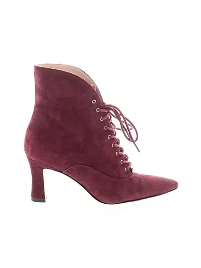 Pre-owned Nine West Boots In Burgundy