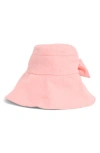 Nine West Bow Back Bucket Hat In Coral