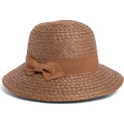 Nine West Bow Cloche In Brown