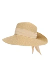 Nine West Bow Floppy Hat In Neutral Multi